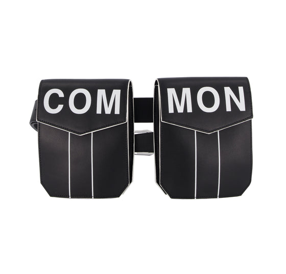 Common People Black Leather Belt Bag